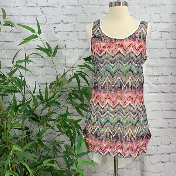 Wayan Natural Wear Tops - 🎉Wayan Natural Wear Colorful Sheer Print Tank
